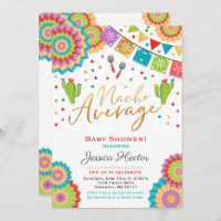 Fiesta Baby Shower Invitation Nacho Average Shower