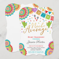 Fiesta Baby Shower Invitation Nacho Average Shower