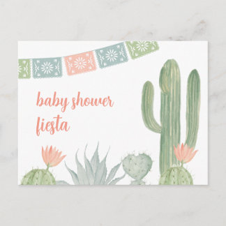 Fiesta Baby Shower Invitation Postcard