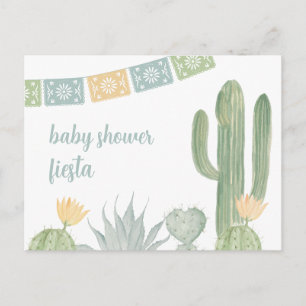 Fiesta Baby Shower Invitation Postcard