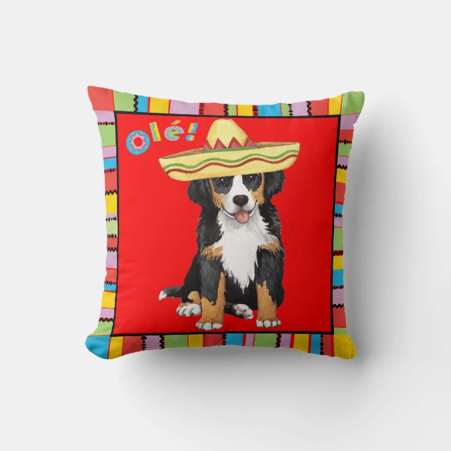 Fiesta Berner Throw Pillow (Front)