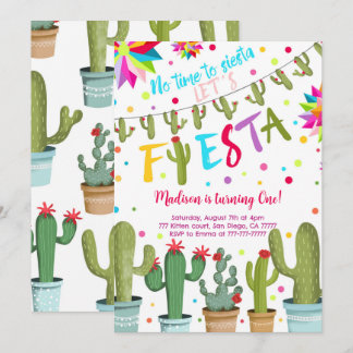 Fiesta Birthday Invitation