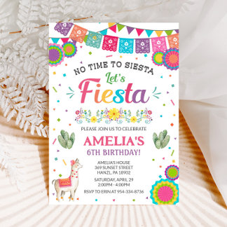 Fiesta birthday invitation