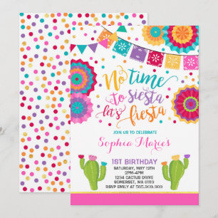 Fiesta Birthday Invitation Mexican Birthday Fiesta