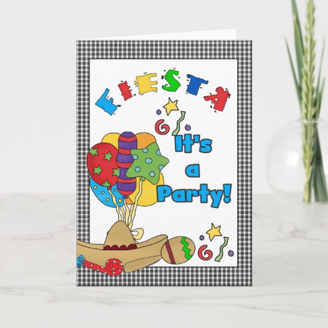 Fiesta Birthday Invitations (Front)
