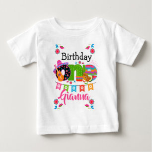 Fiesta Birthday One Mexico Party Baby T-Shirt