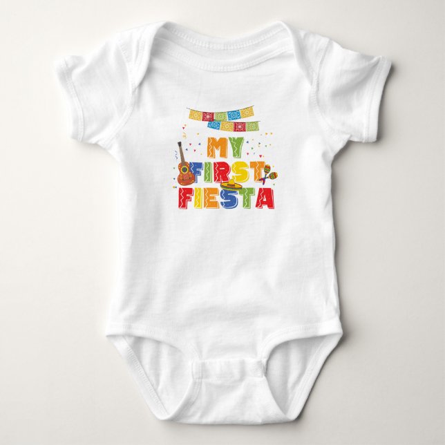 Fiesta Birthday One-Piece Bodysuit (Front)