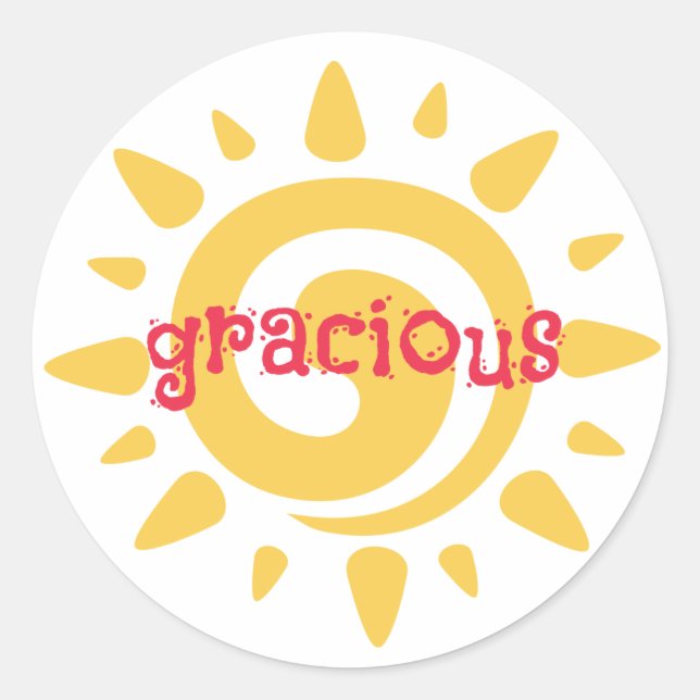 Fiesta Birthday Party Gracious Favour Sticker (Front)