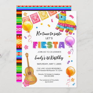 FIESTA Birthday Party Invitation