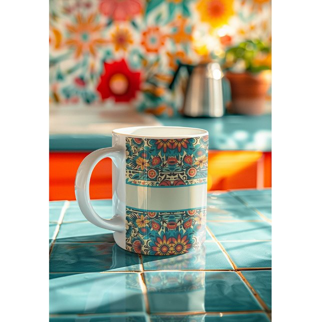 Fiesta Blooms, customizable Coffee Mug (Creator Uploaded)