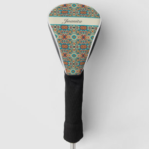 Fiesta Blooms, customizable Golf Head Cover