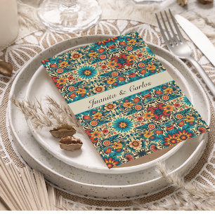 Fiesta Blooms, customizable Invitation