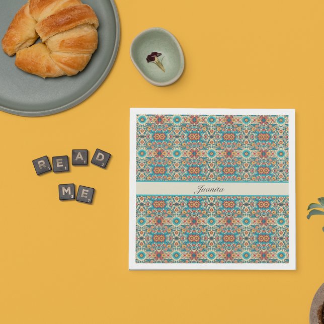 Fiesta Blooms, customizable Napkin (Creator Uploaded)