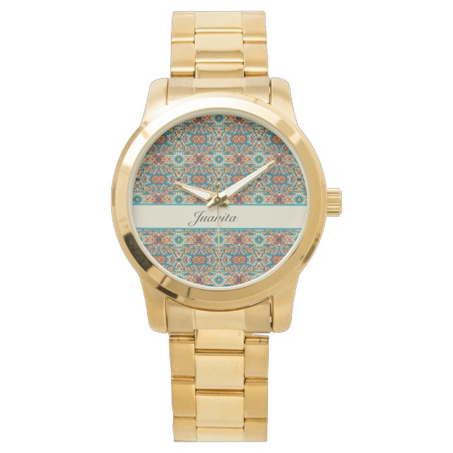 Fiesta Blooms, customizable Watch (Front)