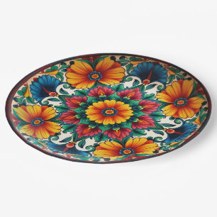 💀🎉Fiesta Bloomware Día de los Muertos Paper Plate