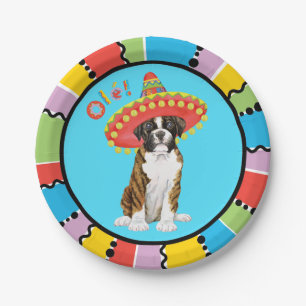 Fiesta Boxer Paper Plate