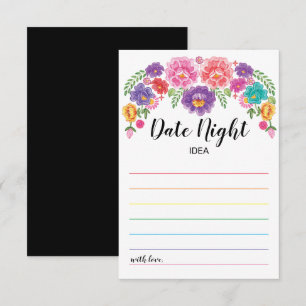 Fiesta Bridal Shower Game Date Night Idea Card
