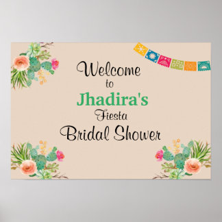 Fiesta Bridal Shower Poster