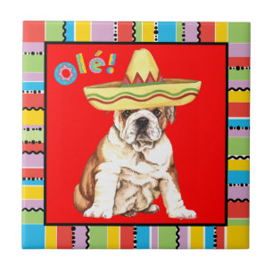 Fiesta Bulldog Tile