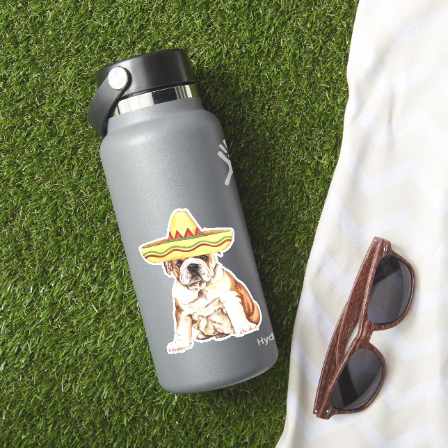 Fiesta Bulldog Vinyl Sticker (HydroFlask Insitu)