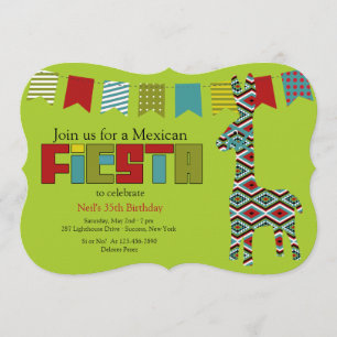 Fiesta Burro Invitation