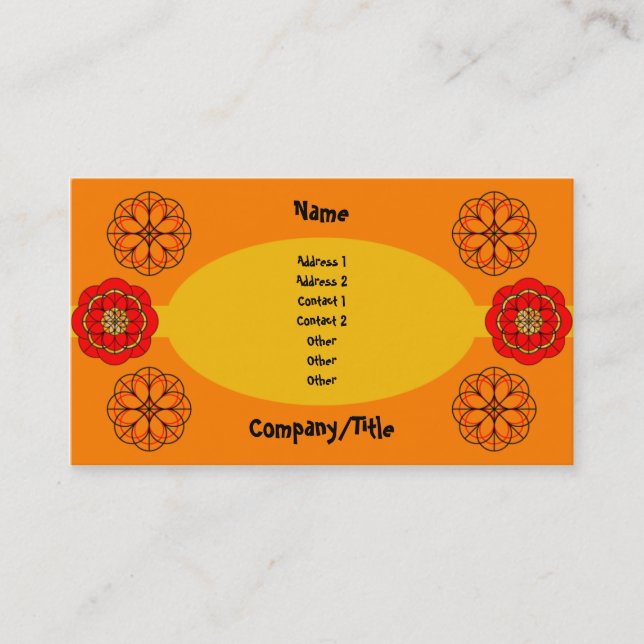 Fiesta Business Card (Front)