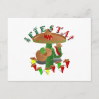 Fiesta Cactus w/Sombrero & Guitar