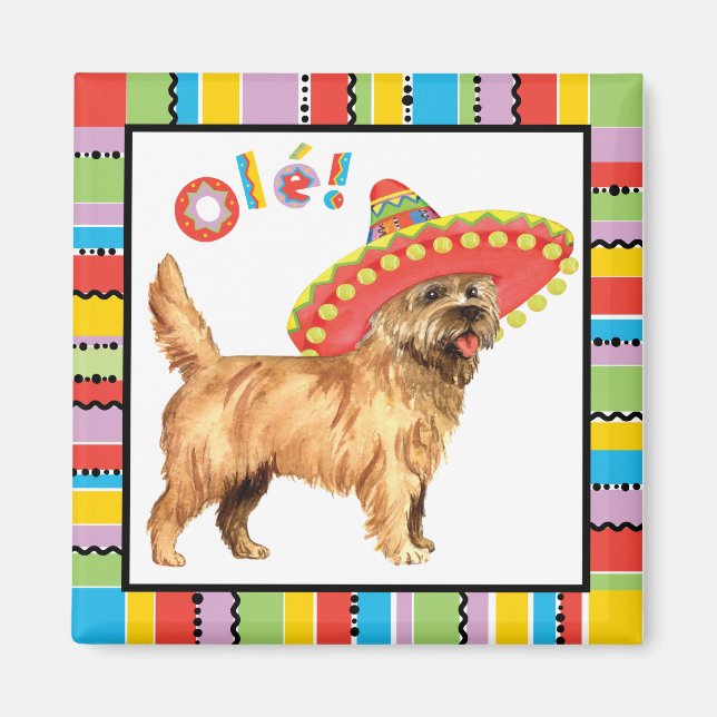 Fiesta Cairn Terrier Magnet (Front)