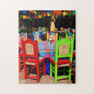 FIESTA CHAIRS 11x14 INCH Jigsaw Puzzle