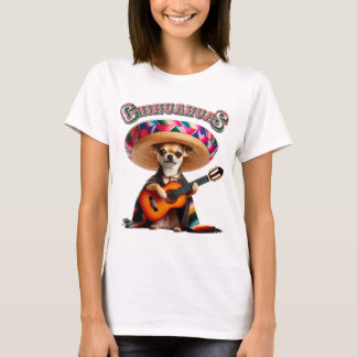 Fiesta Chihuahua - Guitar Serenade With Sombrero T-Shirt