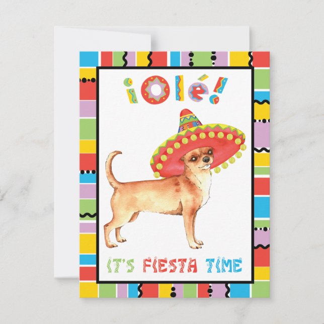 Fiesta Chihuahua Invitation (Front)