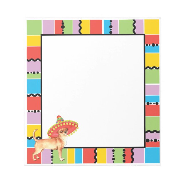 Fiesta Chihuahua Notepad (Front)