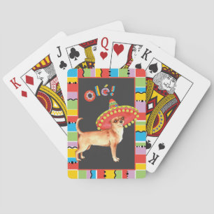 Fiesta Chihuahua Playing Cards