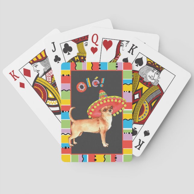 Fiesta Chihuahua Playing Cards (Back)