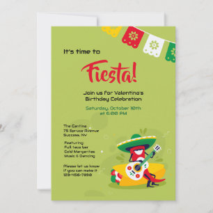 Fiesta Chili Pepper Man Invitation