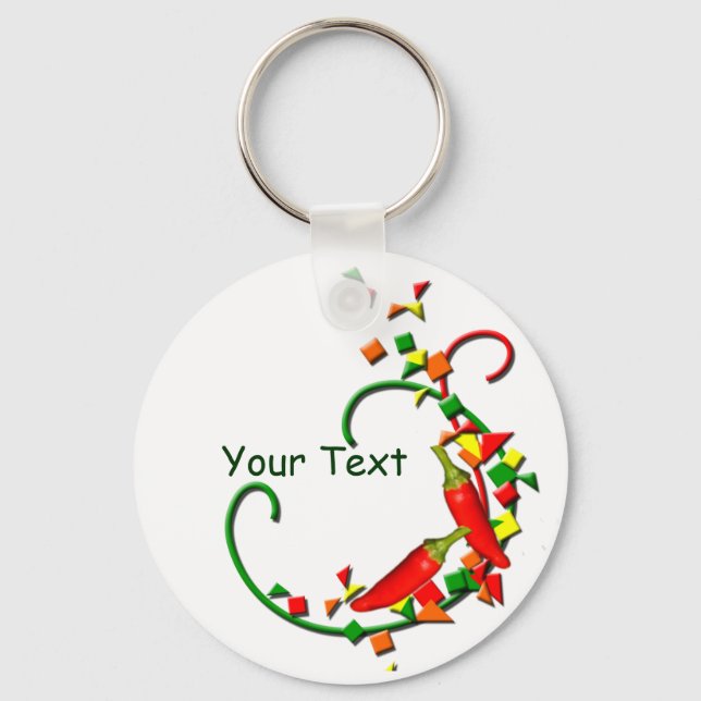 Fiesta Chili Peppers keychain (Front)
