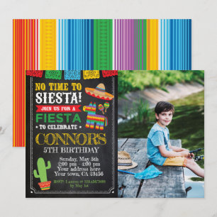 Fiesta, Cinco de mayo Birthday Invitation