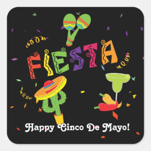 Fiesta Cinco De Mayo Celebration Custom Sticker