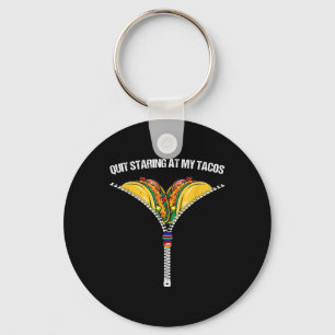 Fiesta Cinco De Mayo Funny Mexican Quit Staring At Keychain