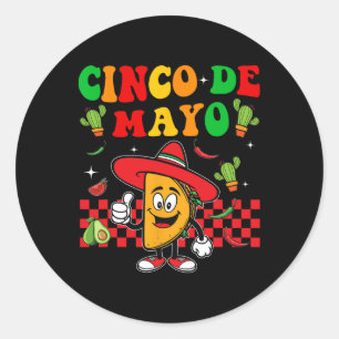 Fiesta Cinco De Mayo Party Mexican Classic Round Sticker