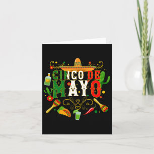 Fiesta Cinco De Mayo T Shirts Men Women Taco Card