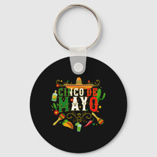 Fiesta Cinco De Mayo T Shirts Men Women Taco  Keychain