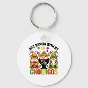 Fiesta Cinco De Mayo With My Gnomies Funny Mexican Keychain