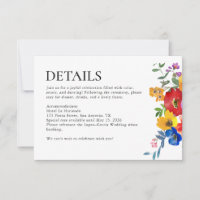 Fiesta Colorful Floral Mexico Wedding Details