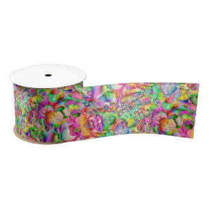 Fiesta Colours 3" Wide Satin Ribbon, 2 Yard Spool Ribbon
