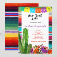 Fiesta Couples Douche Invitation Mexicaine