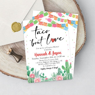Fiesta Couples Douche Invitation Thème Mexicain