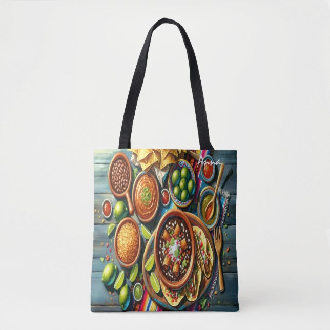 "Fiesta" Customizable Tote Bag (Front)