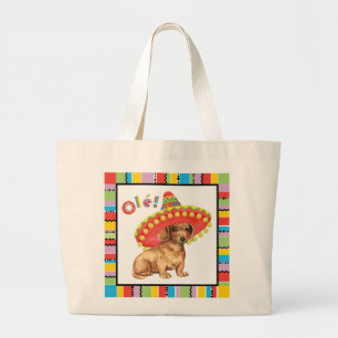Fiesta Dachshund Large Tote Bag