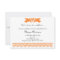 Fiesta de Bebe Orange Love Birds Banner Invitation